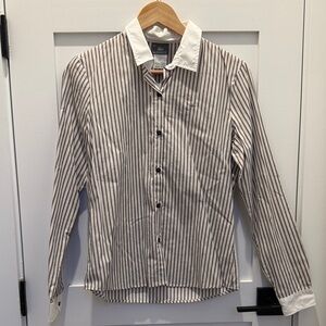 Lacoste - Striped Dress Shirt - Cream - 8